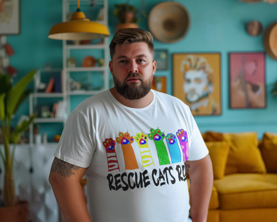 Rescue Cat Lovers T-Shirt Unisex