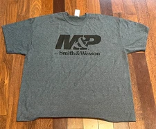 M&P by Smith And Wesson Gray Gildan T-Shirt 2XL Size Short Sleeves *New