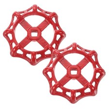 2 x Outside Faucet Handles 10x10mm-Round Wheel Handle Water Spigot Handle Red 