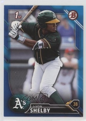 2016 Bowman Draft Draft Picks Blue 1/150 JaVon Shelby #BD-21 2r7