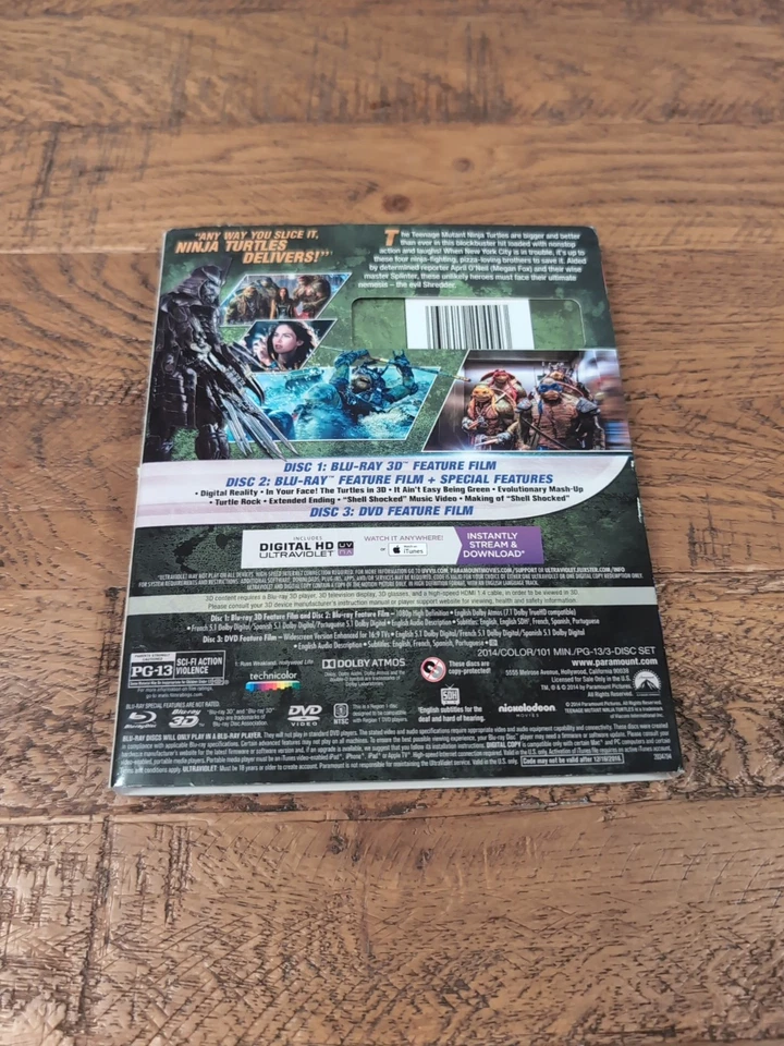 Teenage Mutant Ninja Turtles Blu-ray 3D Holographic Card Sleeve (No Glasses) - Image 2 of 4