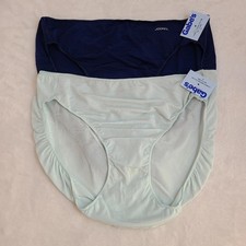 Jockey 2pk Silky Stretch Microfiber Nylon Hi-cut Bikini Brief Panties Size M