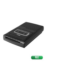 Coby Portable Cassette Audio Tape Built-In Microphone Battery Or Ac Operated