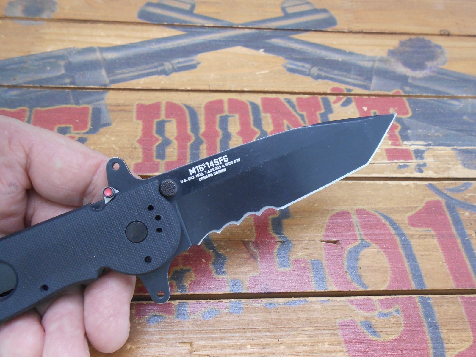 CRKT M16-14SFG Pocket Knife Liner Lock Combo Edge Tanto Blade Auto LAWKS