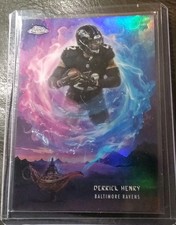 2025 Topps Chrome Football Derrick Henry Game Genies Case Hit SSP Ravens 