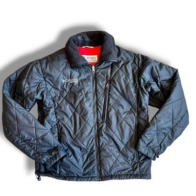 Columbia Womens Vertex Quilted Jacket Vented Sz Lrg Black Gorpcore Outdoor C-1
