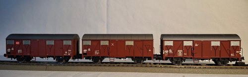 Rivarossi 6135-03,6136-03 u6135-12 gedeckter Güterwagen H0, DB, in OVP | Zustand: Gebraucht