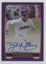 2012 Bowman Draft Chrome Picks Purple Refractor 3/10 Tyler Naquin Auto 0rf