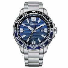 Orologio Uomo Citizen AW1525-81L Argentato Azzurro