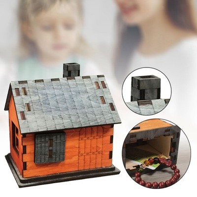 Puzzle Box Geheimöffnung Geburtstag Geschenk Aufbewahrung Holzbox Koffer Holzhütte