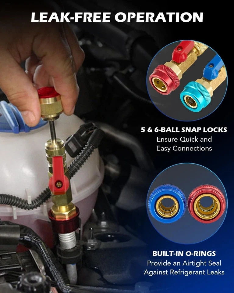 Orion Motor Tech AC Valve Core Removal Tool, R134a R1234yf R22 Valve Core