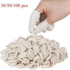 Disposable Latex Finger Cots 200pcs, Anti-static Rubber Fingertips Protective