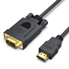 BENFEI HDMI to VGA 6 Feet Cable, Uni-Directional Computer 6 Feet, 1 PACK