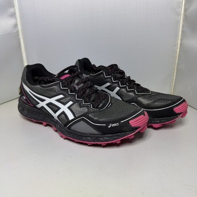ASICS Women's FUJISETSU GTX T3K5N Black Pink Spikes Running - Women's Size 9 US