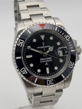 Luxury Poseidon Black Seiko Mod TMI NH35a Automatic Movement Divers Watch Japan