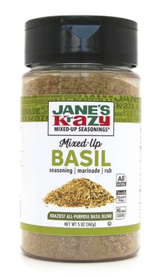 Jane's Krazy Seasonings Mixed-Up Basil Seasoning, 5 Ounce 5 ounce (Pack of 1)