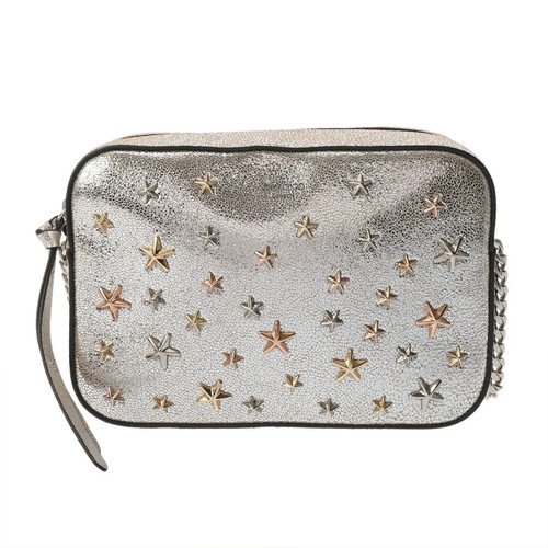 Jimmy Choo LULLABY Shoulder Bag Leather Champagne #WB3280