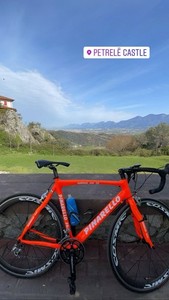 Pinarello F4:13 Carbon Road Bike 700C 51 10-Speed Drop Bar Red