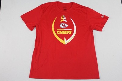 Nike Kansas City Chiefs men Red Shirt Dri Fit NFL Dri Fit Polyester Size XL