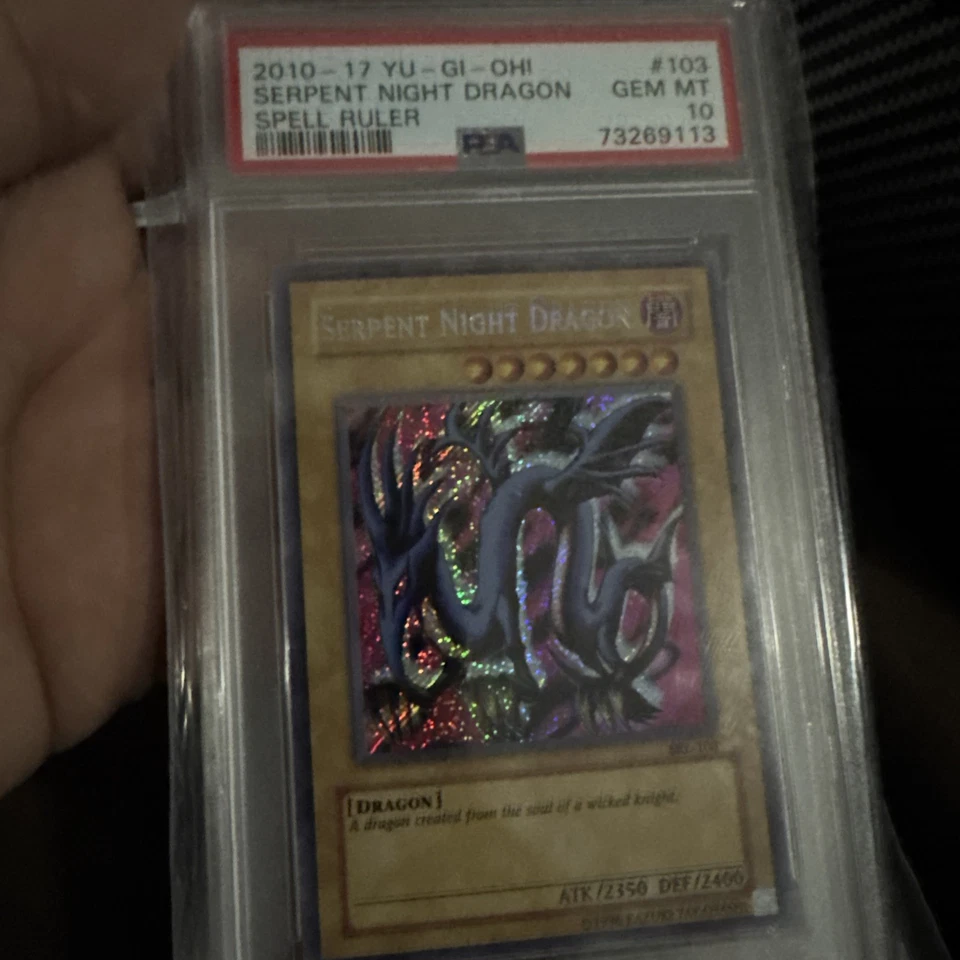2010-17 Yu-Gi-Oh Serpent Night Dragon Spell Ruler PSA 10 GEM MINT. - Image 2 of 3