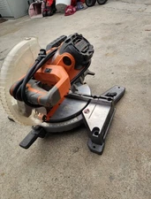 Ridgid 15A 10-inch Corded Dual Bevel Miter Saw with Laser Guide Indicator R4112