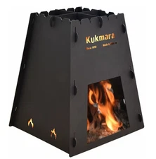 New Kazan Camping Stove Cast Aluminum Portable Collapsible Outside Cooking Stove