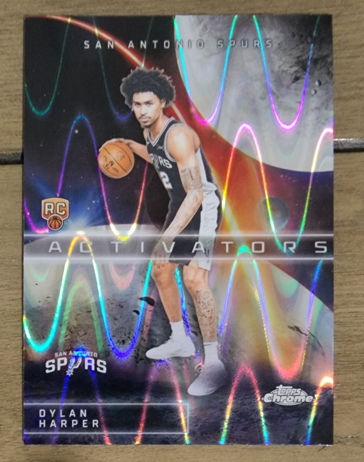 Dylan Harper 2025-26 Topps Chrome Activators Rookie RC Raywave