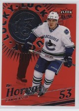 2025-26 Upper Deck Fleer Ultra Lucky 13 Red Achievement /199 Bo Horvat #L13-6