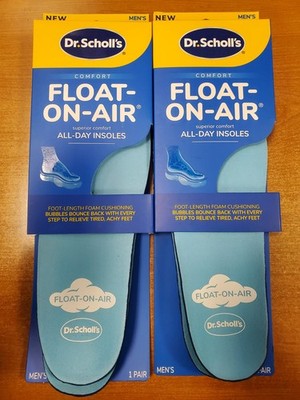 2 Pairs: Dr. Scholl's Float On Air Comfort Insoles Men's Size 8-14 (0923) R1P4