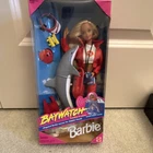 Vintage Mattel Baywatch Barbie Doll 12 in Dolphin Accessories 13199 1994 Boxed