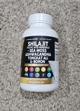 Clean Nutraceuticals Shilajit Supplement 10,000mg with Sea Moss 6000mg Ashwagand