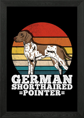 Deutsch Kurzhaar Zeiger Gerahmtes Wandbild Poster Leinwanddruck Bild