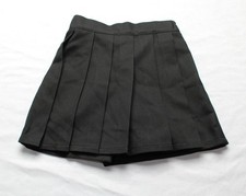 Uniqlo Girl's Wrinkle-Resistant Pleated Mini Skort BL1 Black Size 3-4 NWT