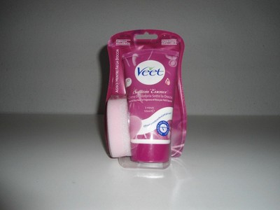 VEET SUPREM ESSENCE DUSCHENTFERNUNGSCREME MIT SCHWAMM FÜR TROCKENE HAUT
