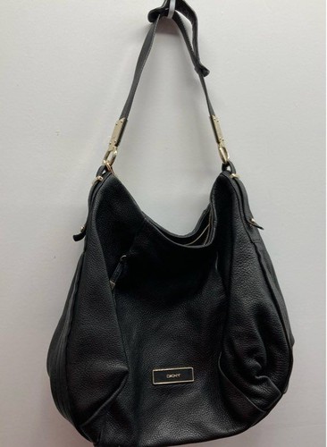 DKNY Black Genuine Leather Shoulder Bag
