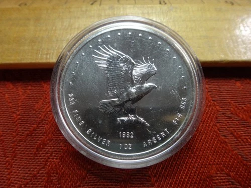 1982 Monex International LTD Eagle Proof 1 Oz .999 Silver Bullion Round