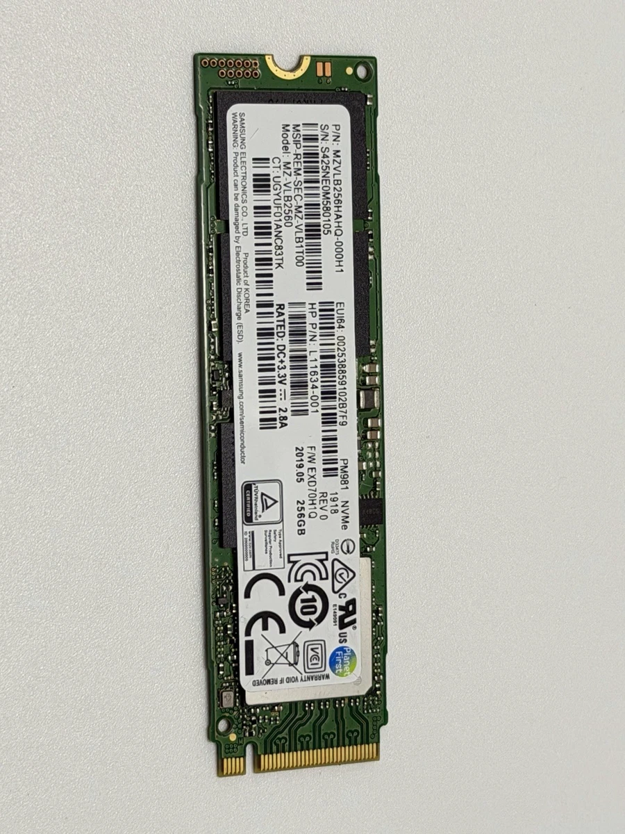 Samsung M.2 Interface 256 GB Solid State Drives for sale | eBay