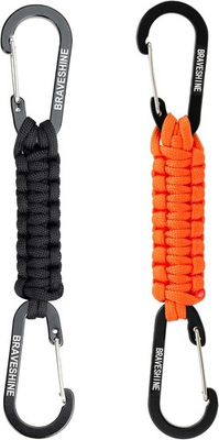 #ad Paracord Keychain Carabiner ClipD Ring Lanyard Hanger Stroller Hook for Water.. $16.61