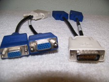 HP DMS 59 to dual VGA Adapter Cable 338285-008 Lot of 2