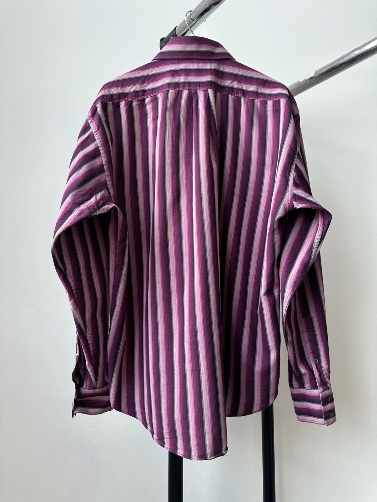 Vintage Luxury Yves Saint Laurent YSL Logo Casual Button Up Shirt Men’s Size L thumbnail 8