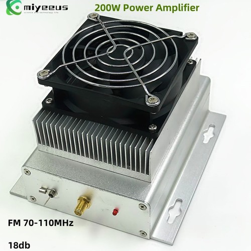 200W Power Amplifier 24V 50ohms FM 70-110MHz SMA-K Connector my2 - Afbeelding 1 van 6
