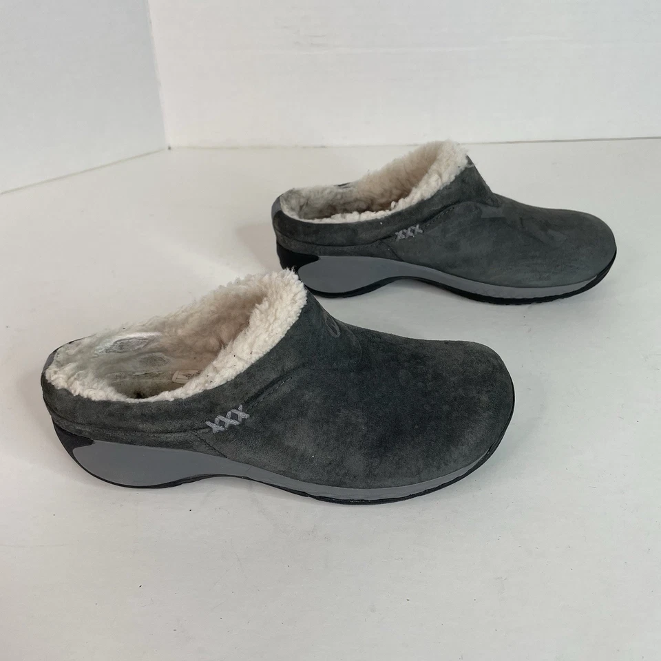 Merrell Encore Q2 Ice Mujer 5 Gris Piel de Oveja Felpa Zuecos Zapatos Sin Cordones J00790 Foto 2 de 4