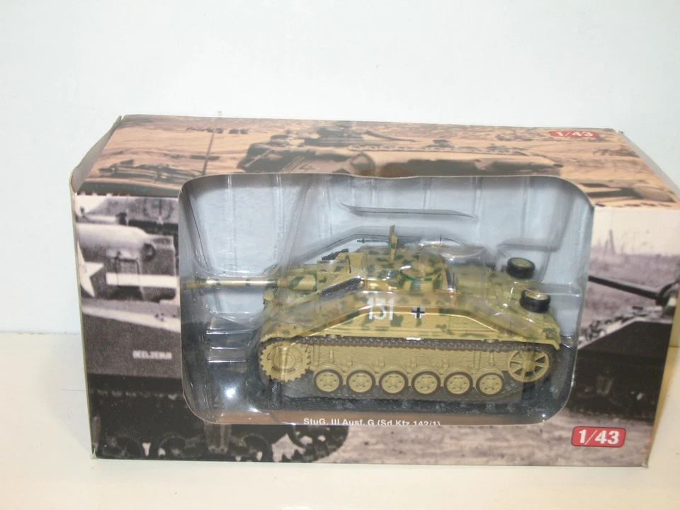 ALTAYA Scala 1:43, Grande Carro Armato Tedesco STUG III Camouflage 131 - Immagine 2 di 4