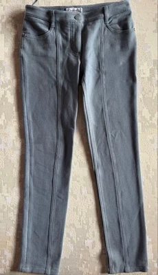 Pantalones ajustados de algodón gris Chanel talla 34 P45450V33775 simples aut... - Imagen 1 de 4