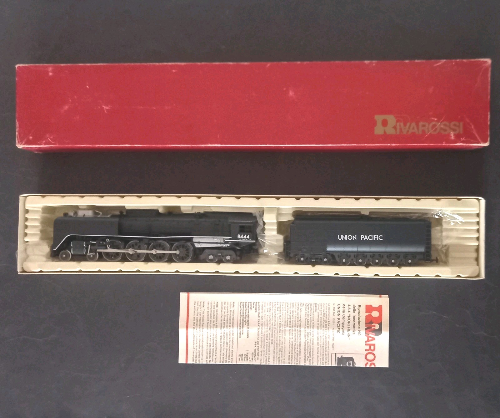 RIVAROSSI 1528 H0 - Locomotiva A Vapore 4 8 4 FEF 3 Union Pacific. Leggi Desc