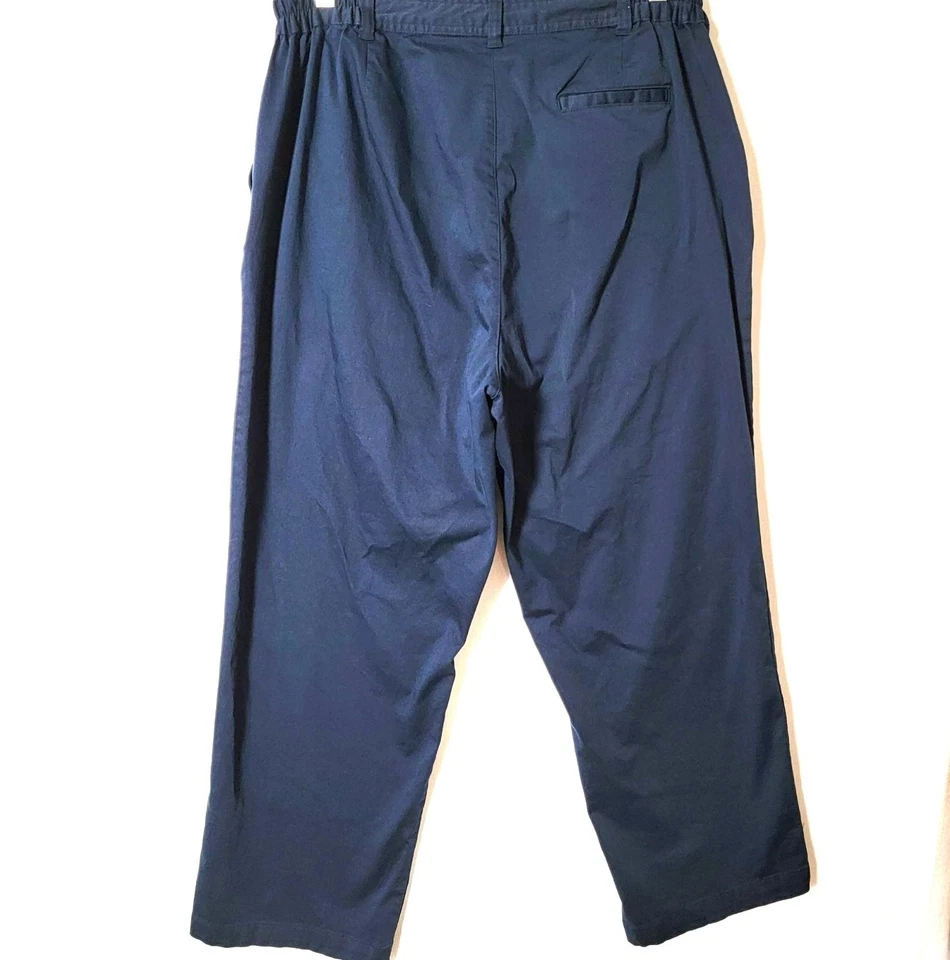 White Stag Womens Pants Plus Sz 20W Average Stretch Casual Wear Navy Blue - Image 2 of 4