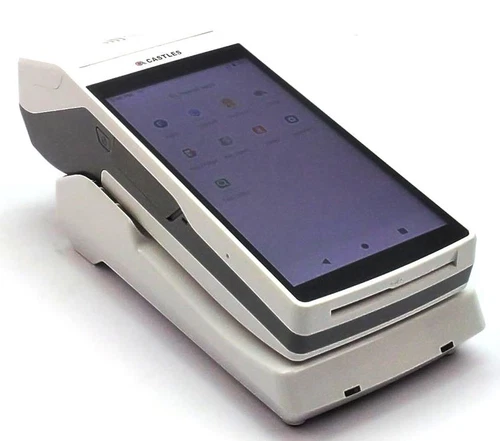 Castles SATURN1000 Card Payment Terminal Contactless 10512037 + Dock S1F2B