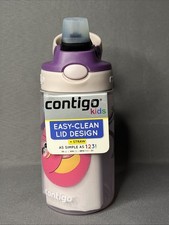 Contigo Kids Straw Water Bottle 14oz BPA Free Easy Clean Tritan New