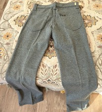 LEE VTG 70s Green Flare Leg Women's Western Knit Jean Pants NEW Deadstock