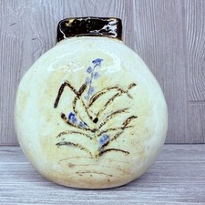 Jarrón vintage de piedra esmaltada piedra de cerámica/estatuilla de cerámica acento decorativo